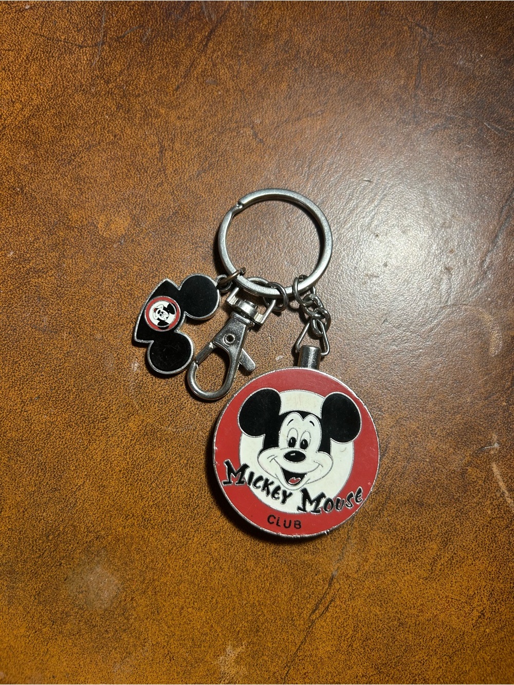 Disney Mickey Mouse Club Keychain - Red, Black & White